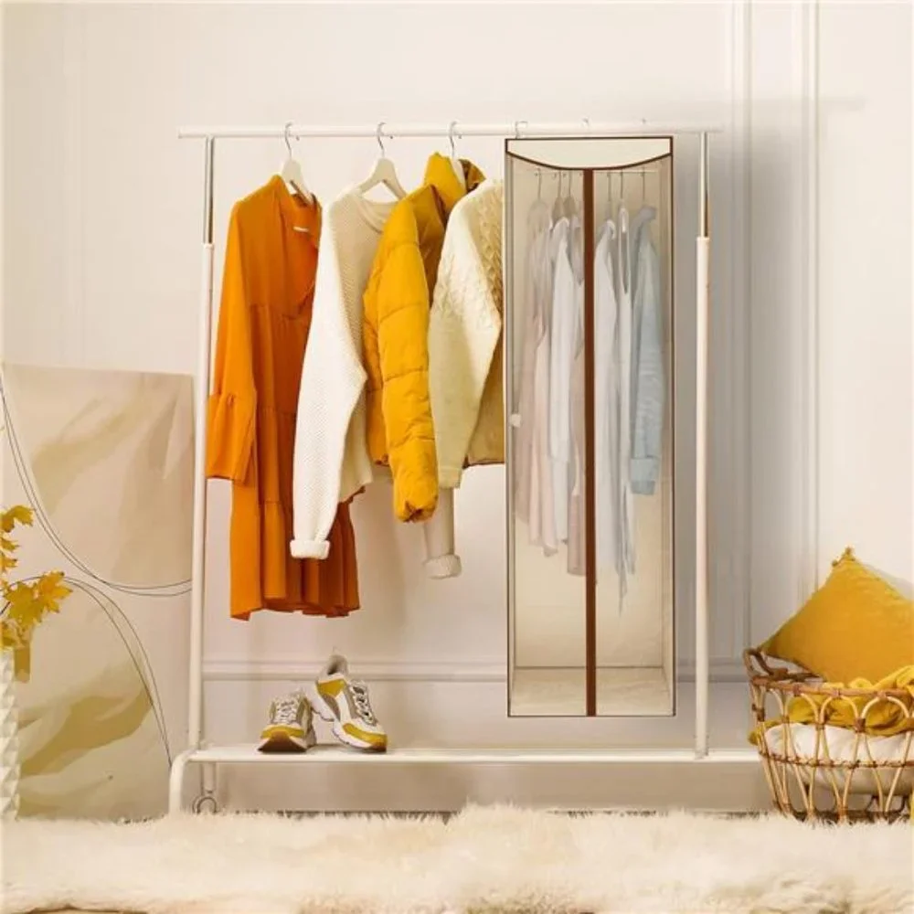2-Pack Hanging Garment Bag, Long Garment Cover for Closet, Clear Garment Bags